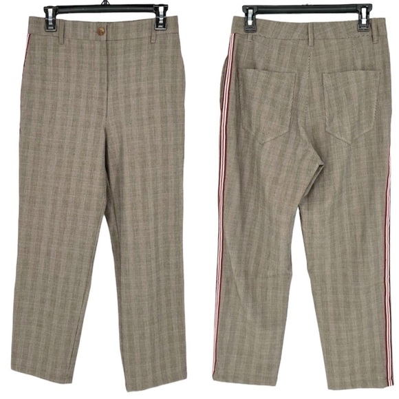 Essentiel Antwerp Plaid Pants with Striping‎ - Picture 1 of 16